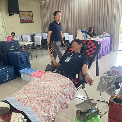 บริษัท มัลติแบกซ์ จำกัด (มหาชน) จัดกิจกรรมบริจาคโลหิต สำนักงานการนิคมแหลม