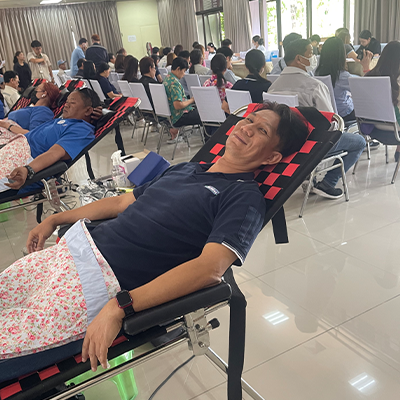 บริษัท มัลติแบกซ์ จำกัด (มหาชน) จัดกิจกรรมบริจาคโลหิต สำนักงานการนิคมแหลม