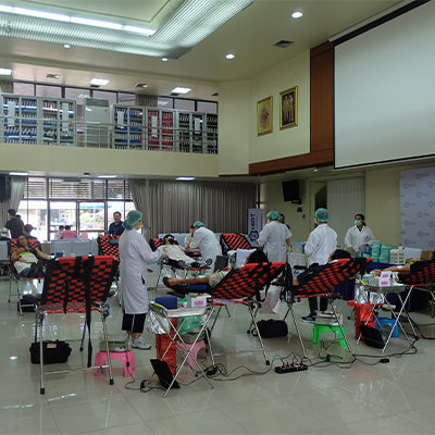 บริษัท มัลติแบกซ์ จำกัด (มหาชน) จัดกิจกรรมบริจาคโลหิต สำนักงานการนิคมแหลม