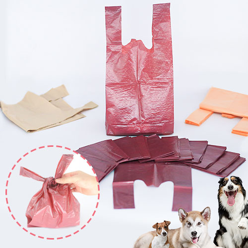 Dog droppings collecting bags
