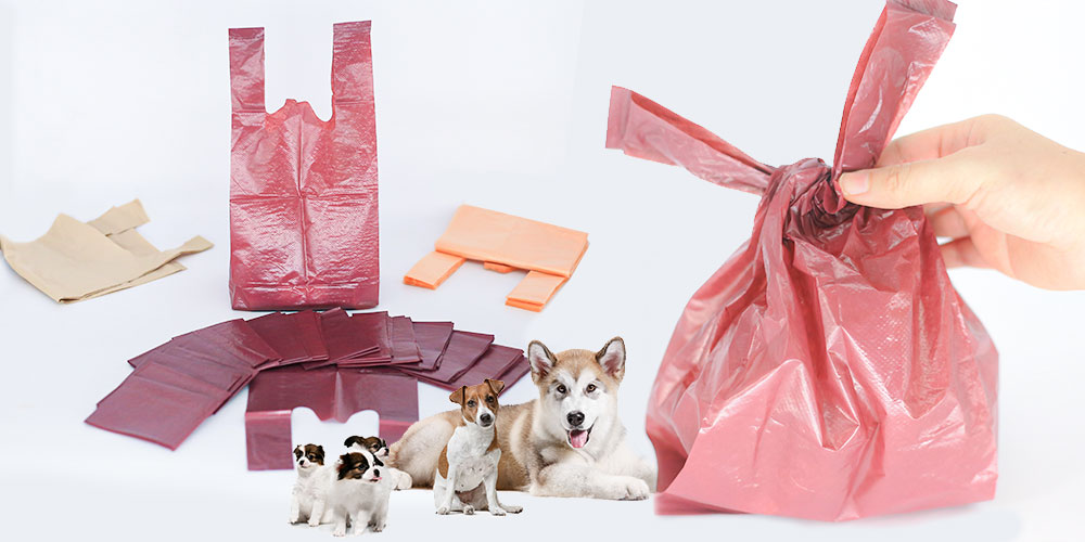 Dog droppings collecting bags