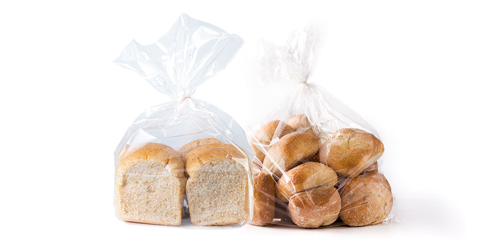 Regular food bags with paper wire for the bag covering.